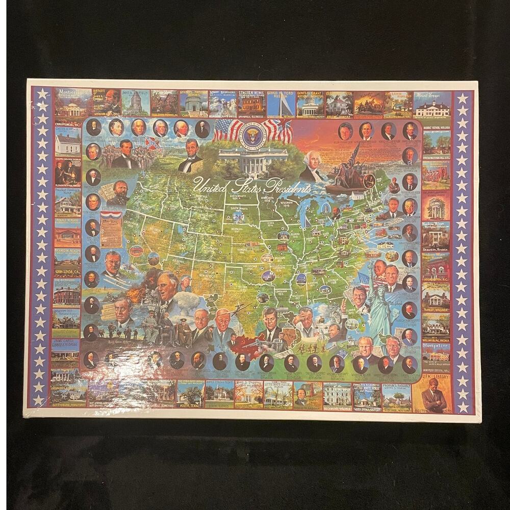 Retired White Mountain 1000 pc. Puzzle US Presidents
